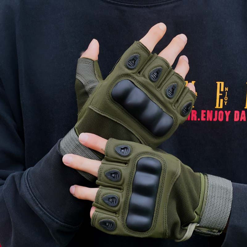 Outdoor Hunting Gloves - Rękawice taktyczne outdoorowe bez palców do