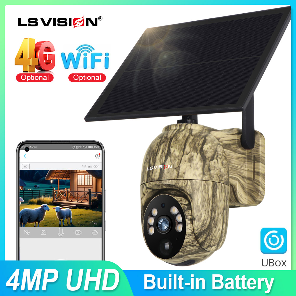 Outdoor Hunting Camera Wireless - LS VISION 2K Solarna kamera bezpieczeństwa
