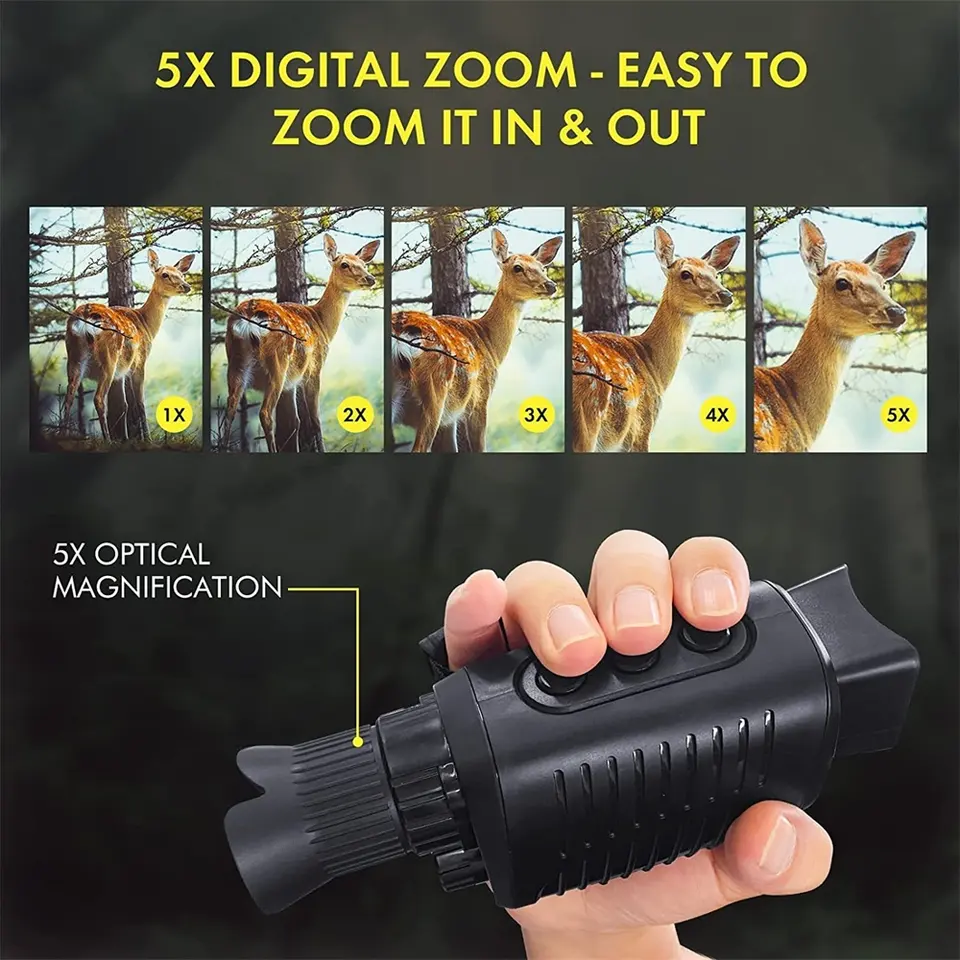 Outdoor Hunting Video Camera - Monokular z kamerą 1080P do polowań,