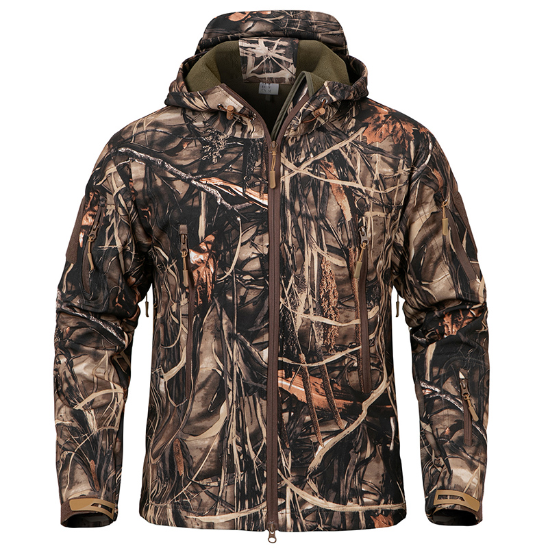 Męska cicha kurtka taktyczna w – Camouflage Hunting Jacket recenzja i cena