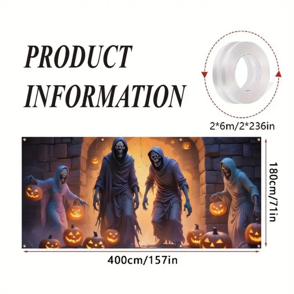 VIKAMA Halloweenowy Baner Gara – Hunting Outdoor Background recenzja i cena