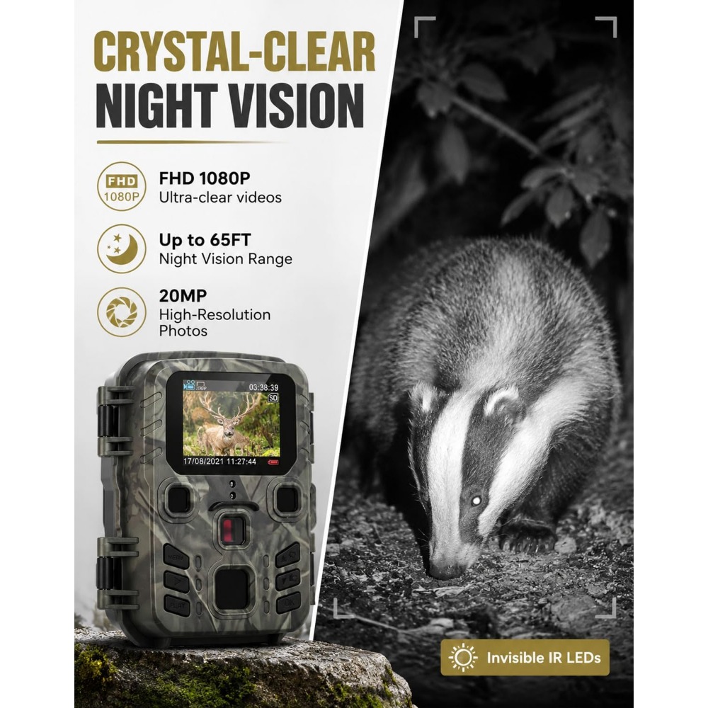 Mini Trail Game Camera Night V – Outdoor Hunting Video Camera recenzja i cena