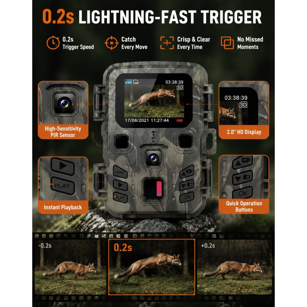 Mini Trail Game Camera Night V – Outdoor Hunting Video Camera recenzja i cena