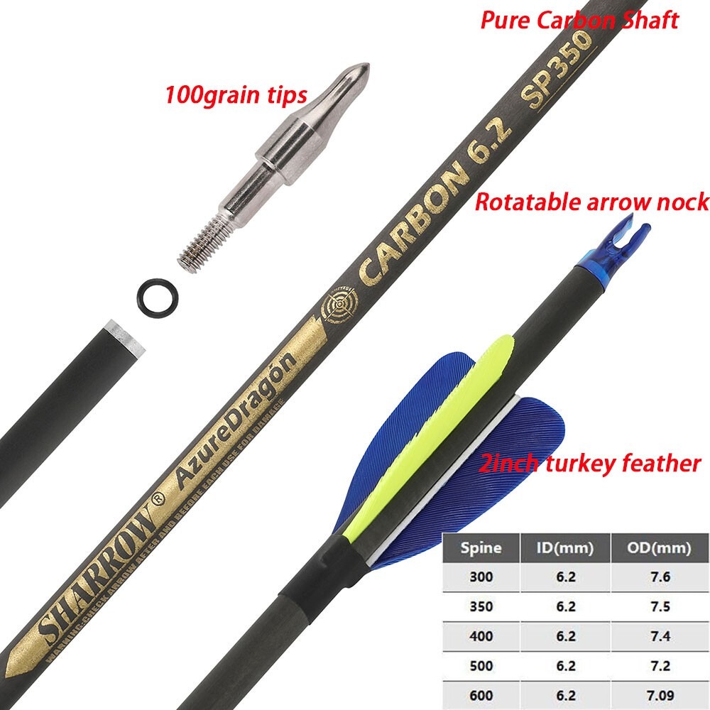 Strzały karbonowe 32 cale, spi – Hunting Bow Compound recenzja i cena