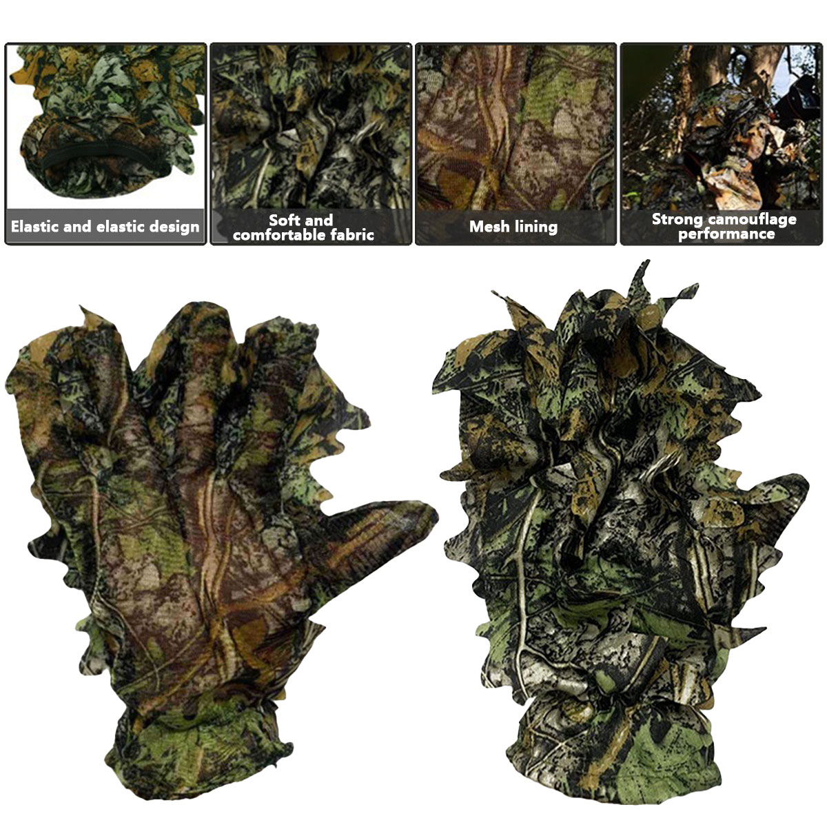 Rękawice myśliwskie 3D z kamuf – Outdoor Hunting Gloves recenzja i cena